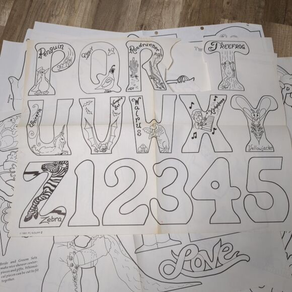 Lot of 20 Wood Craft Patterns Woodworking Pattern Club VTG 1990s - MISC J BONUS - Picture 8 of 16